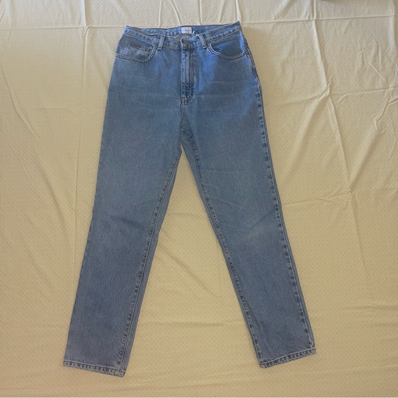 CALVIN KLEIN HIGH WAISTED STRAIGHT LEG DENIM JEANS - Picture 2 of 11